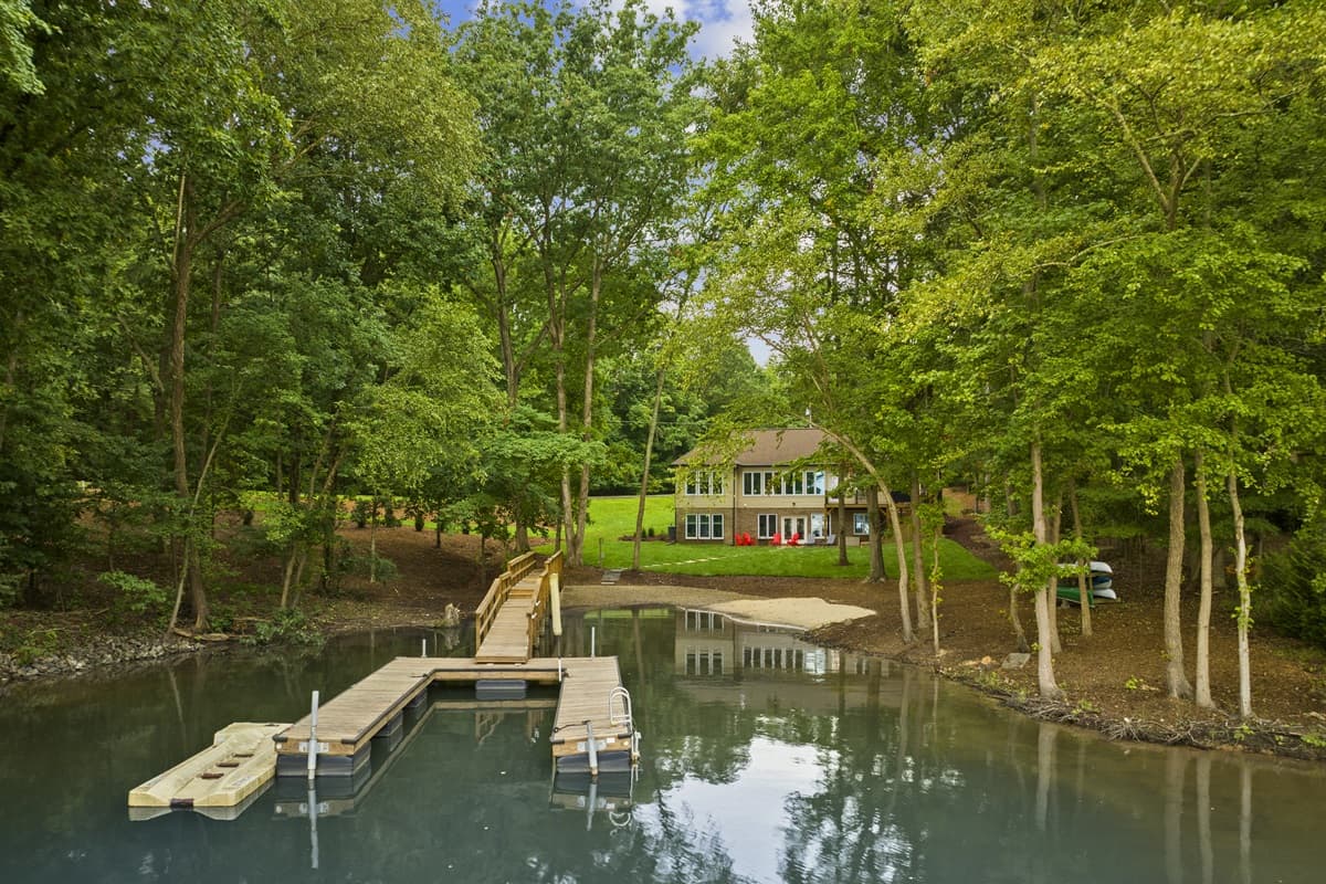 And of course, your own boat dock. The entire cove is private.