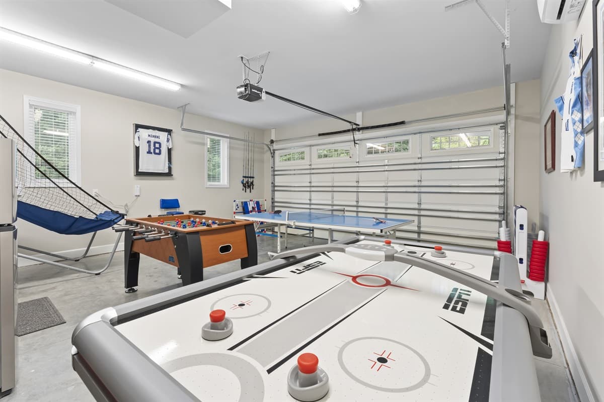 It may be tranquil, but it's decked out with games.