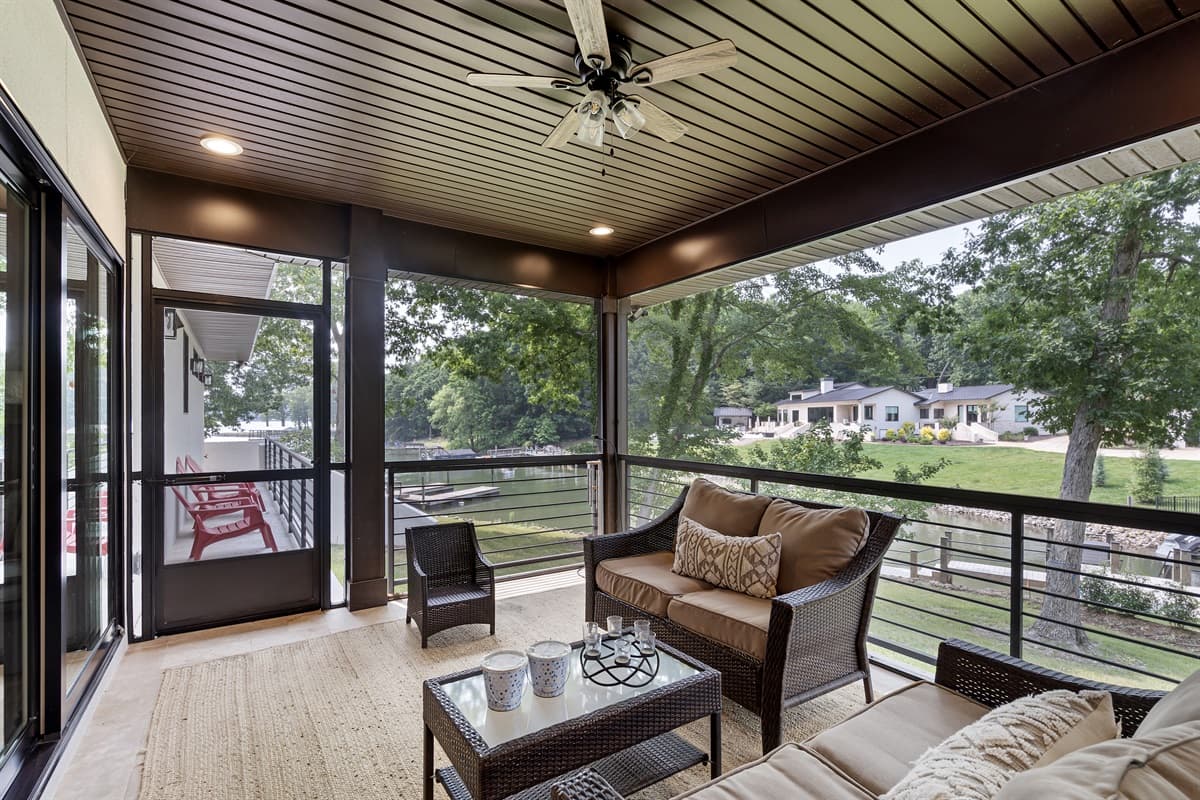 Cozy up on the screened in porch with a nice book and some coffee