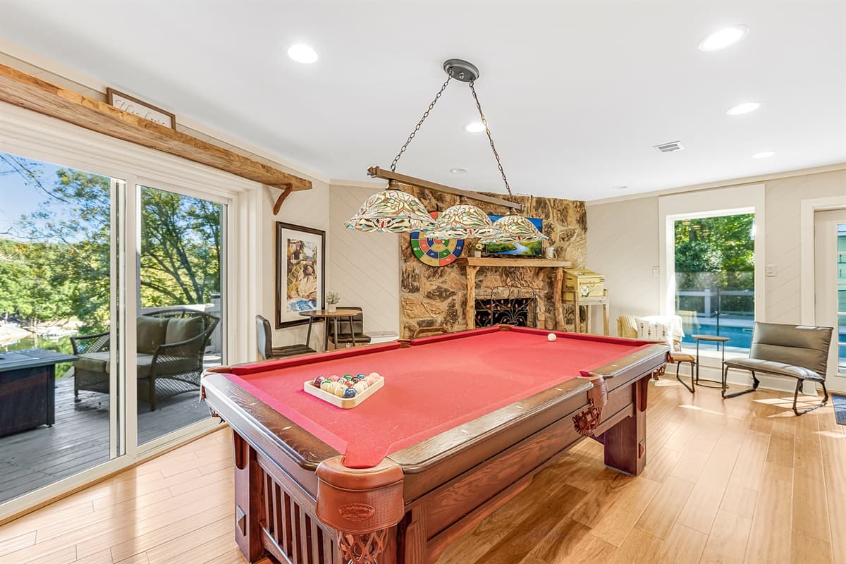 Catch-up with the family or settle some old disputes over a pool match.