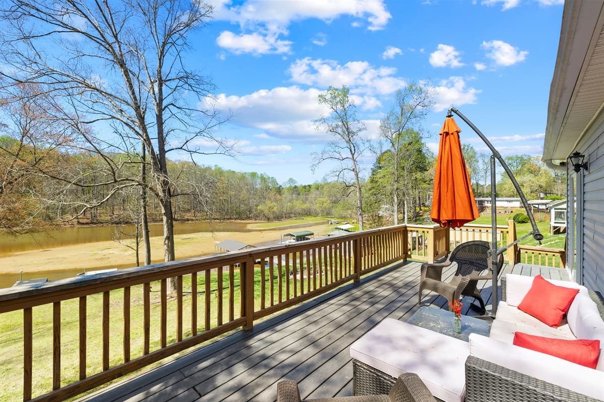 Relax on the deck and soak in the peaceful surroundings.